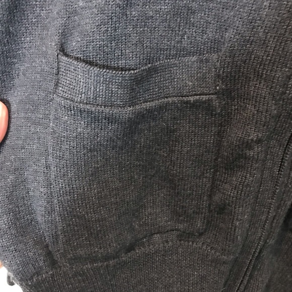 J. Crew small Merino wool steel gray zip sweater - Picture 5 of 6